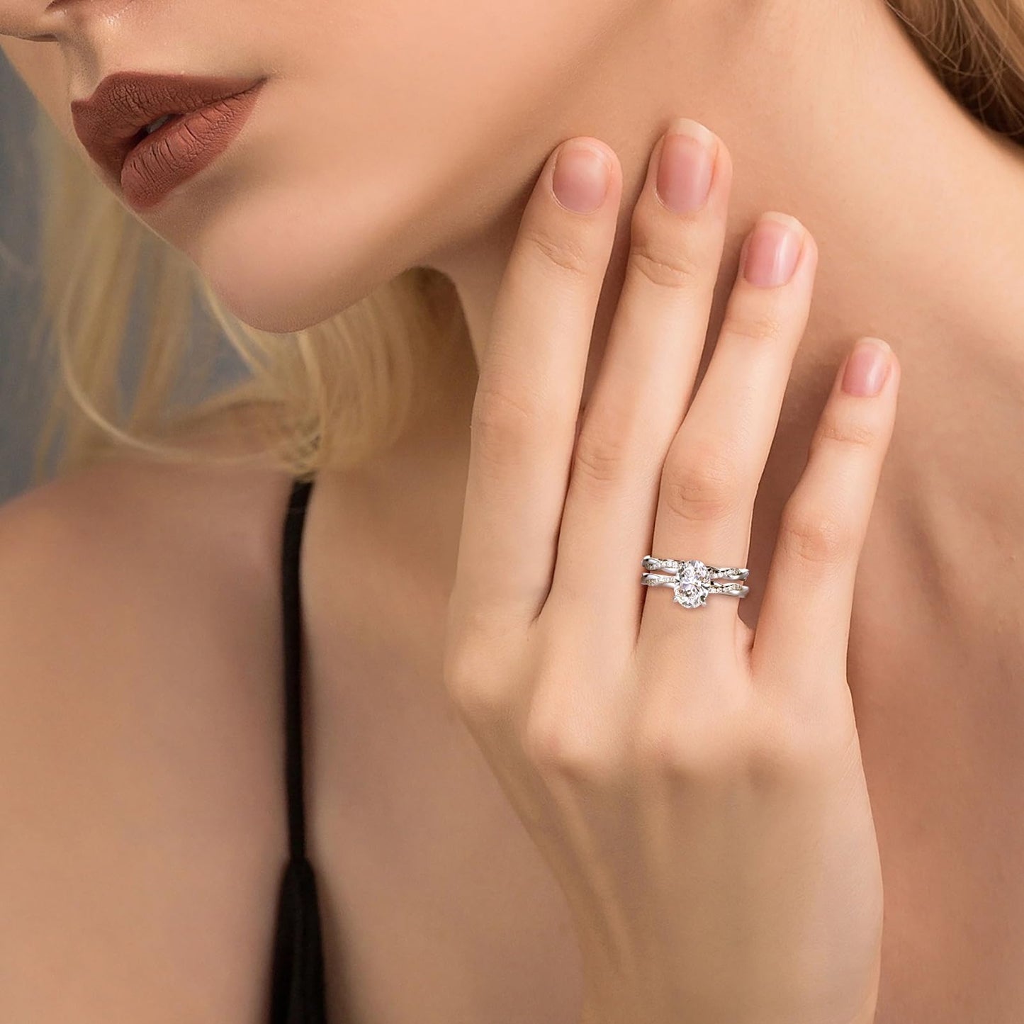 KERXI 2ct Moissanite Engagement Rings