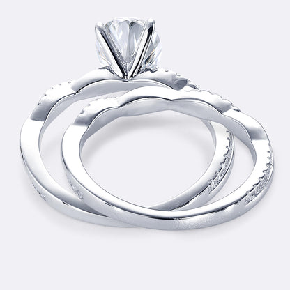 KERXI 2ct Moissanite Engagement Rings