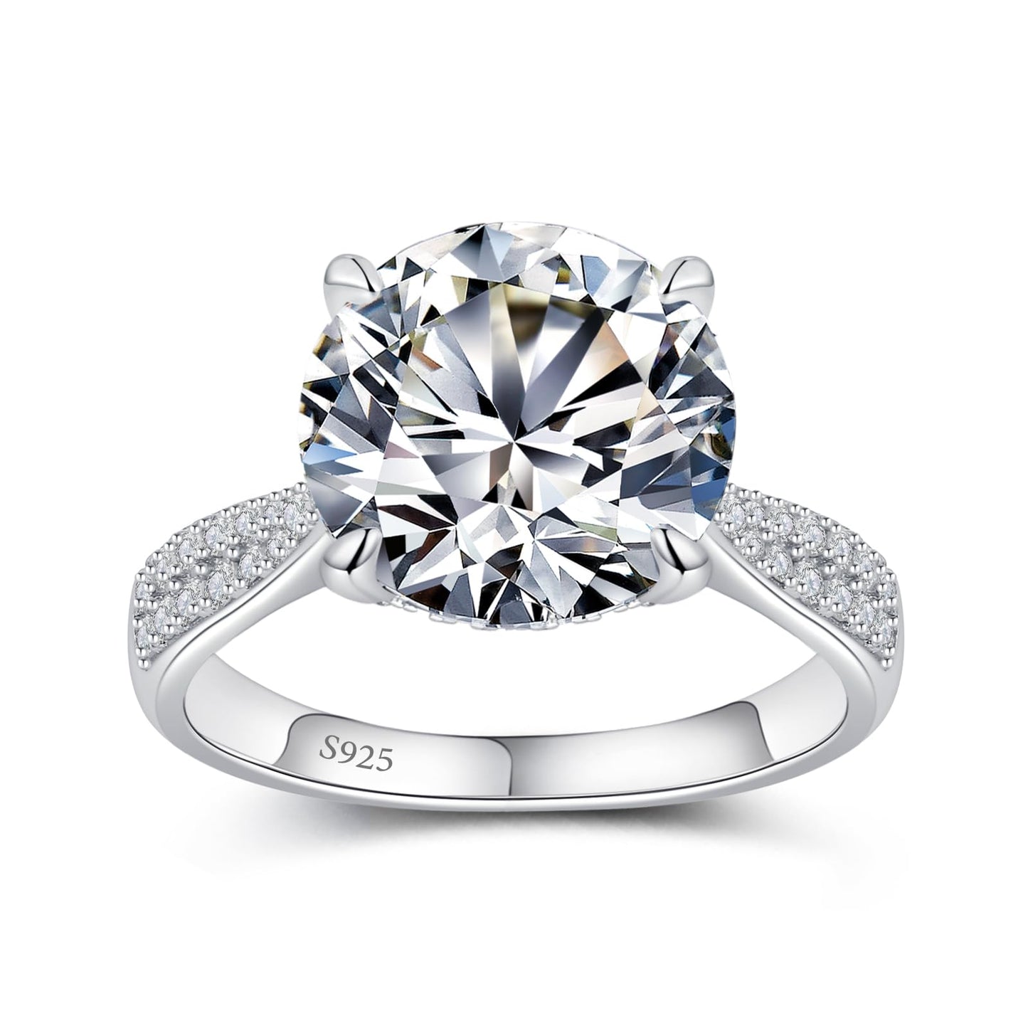 KERXI 1.5CT Moissanite Engagement Rings for Women