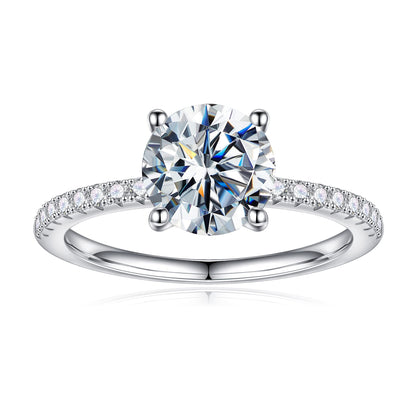 KERXI 1.5CT Moissanit Ringe für Frauen, D Farbe
