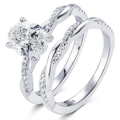 KERXI 2ct Moissanite Engagement Rings