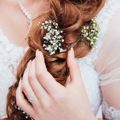 KERXI 1.5CT Moissanit Ringe für Frauen, D Farbe